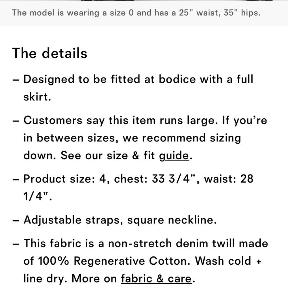 Reformation Tagliatelle Denim Midi Dress Blue - Size 6 - Picture 6 of 6